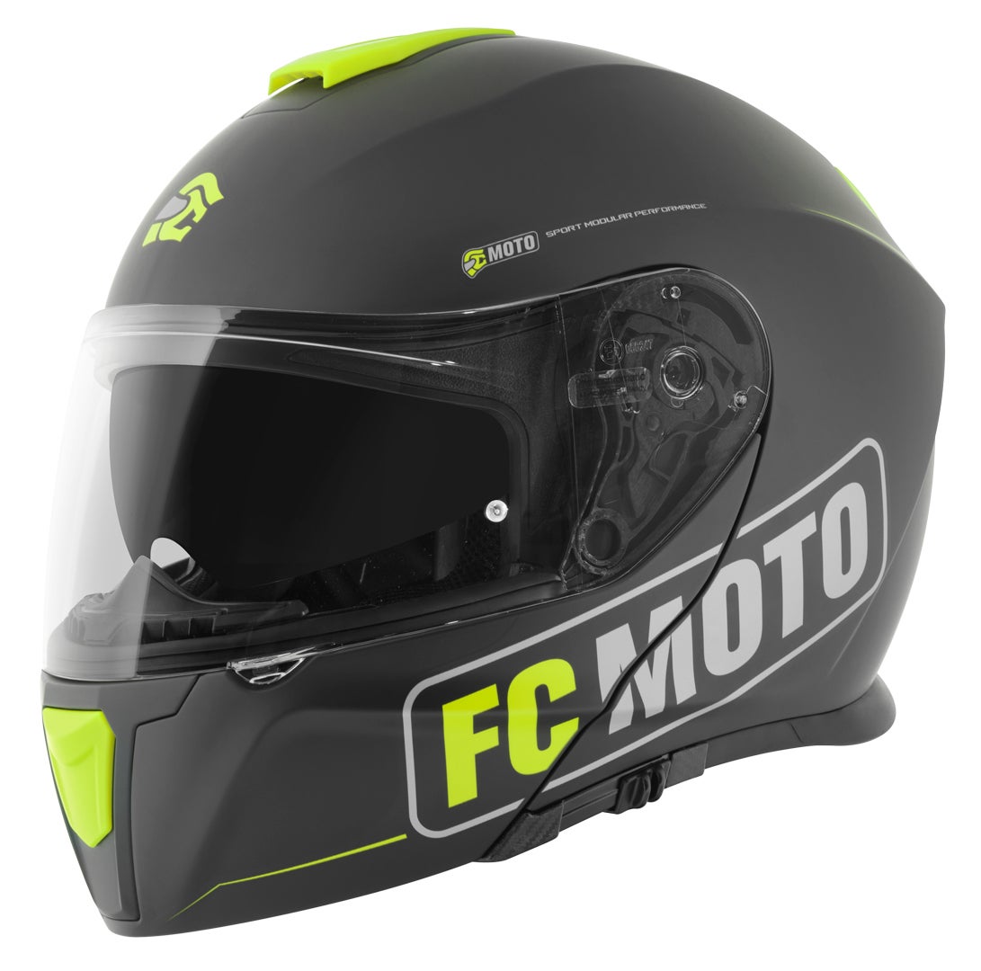 FC-Moto Novo Straight Casco nero/giallo M (57/58) Figura 3