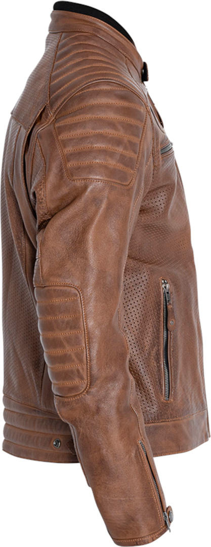 John Doe Storm Motorrad Lederjacke braun M Abbildung 4