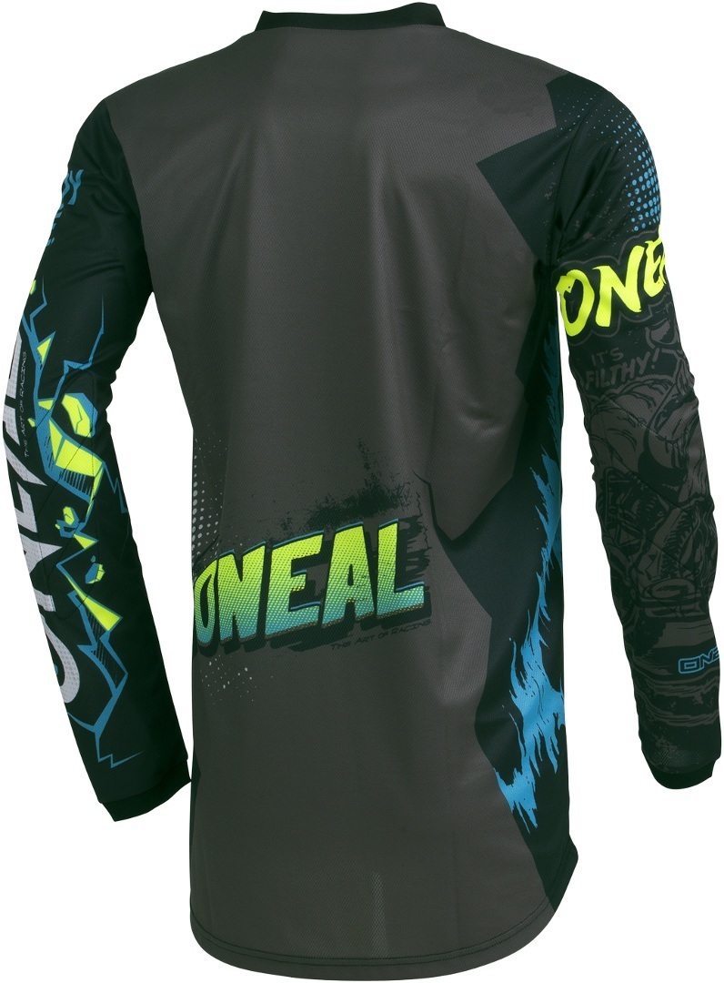 Oneal Element Villain Motocross Jersey grå XL Figur 2