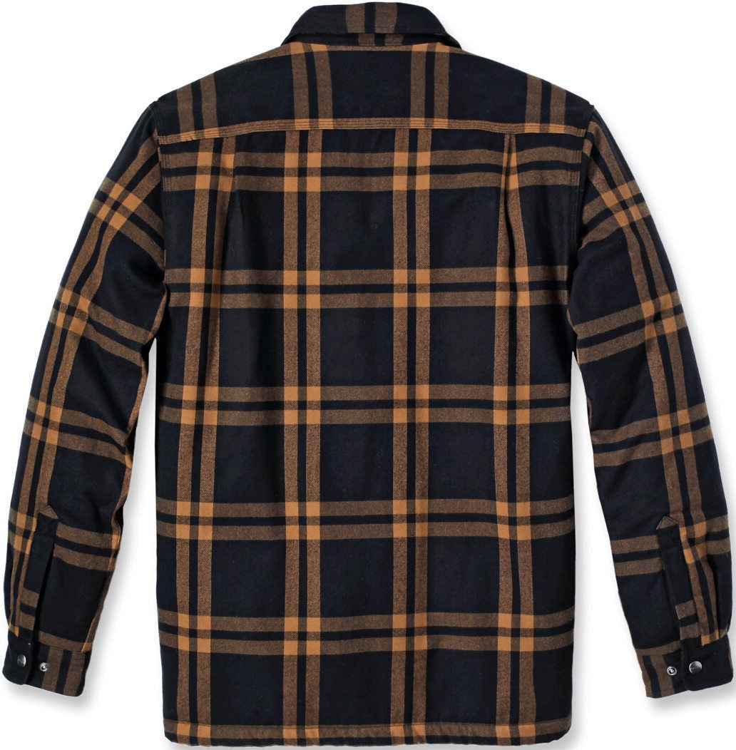 Carhartt Relaxed Fit Flannel Sherpa Lined Shirt black/brown M Figure 2