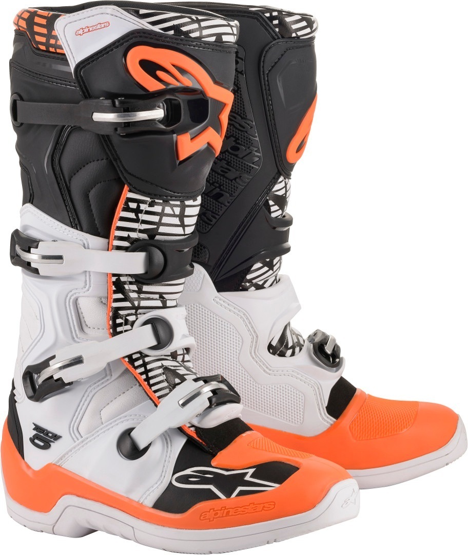 Alpinestars Tech 5 Botas de motocross branco/laranja 5 (38) Figura 1