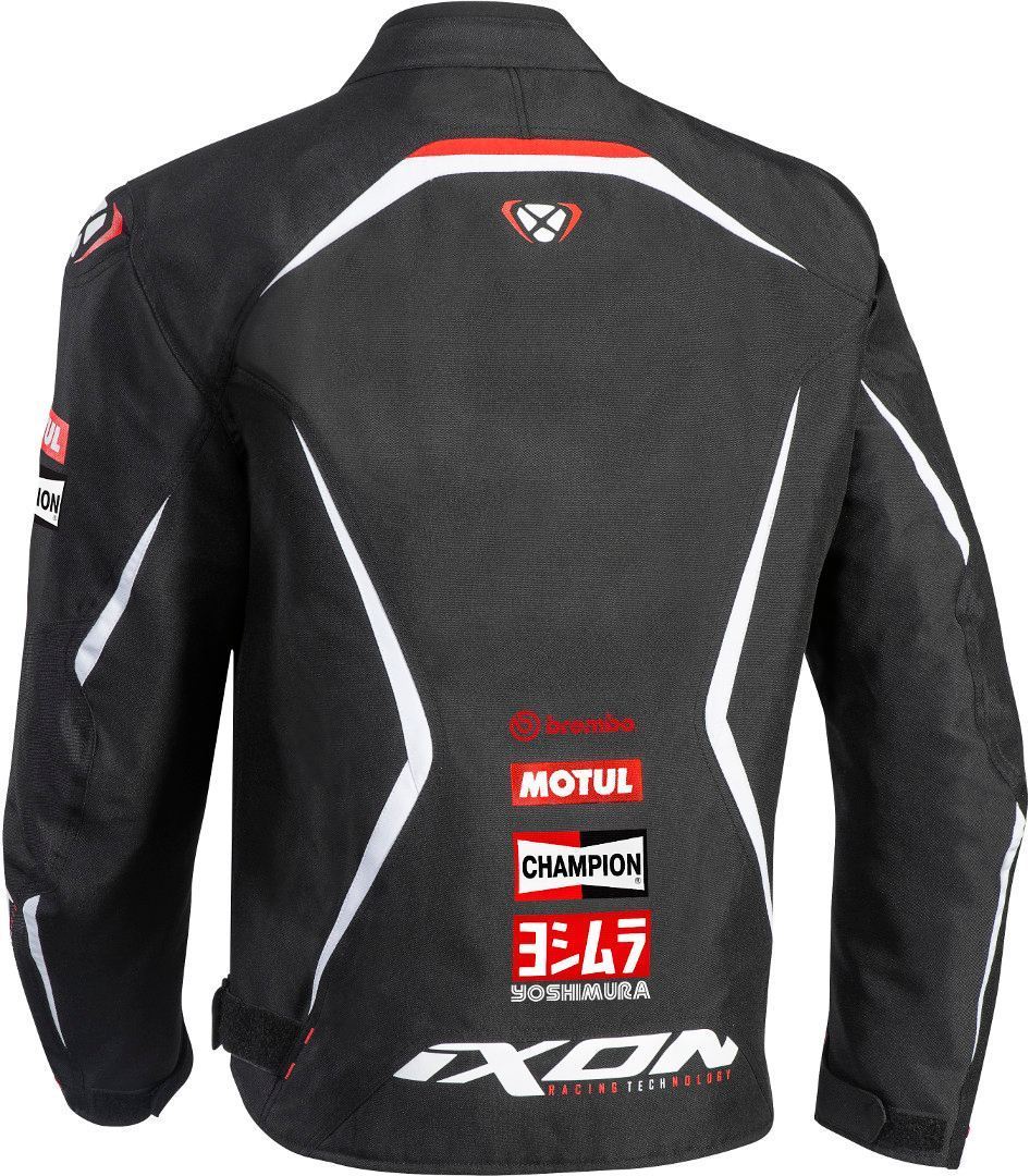 Ixon Matrix Evo Motorcycle Textile Jacket black/red/white S Figure 2