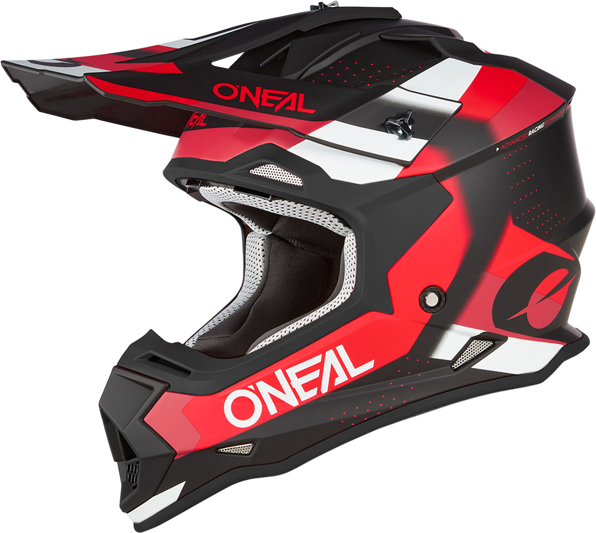 Oneal 2Series Spyde V23 Cască de motocross Negru/Roșu/Alb XS (53/54) Figura 1