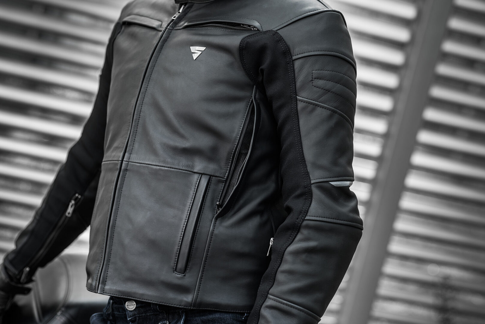 SHIMA Shadow TFL Motorrad Lederjacke L Abbildung 5