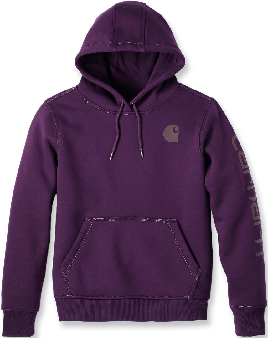 Carhartt Clarksburg Logo レディースパーカー ダークバイオレット S 図1