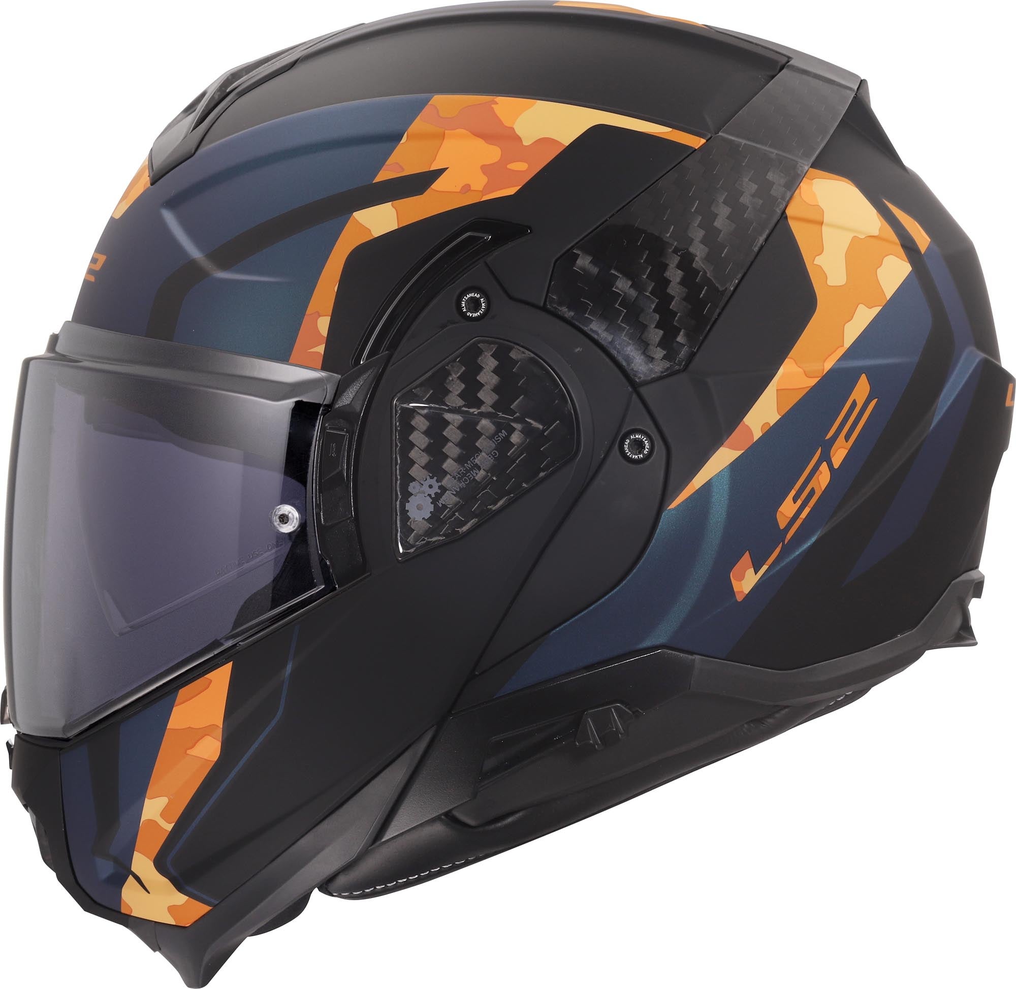 LS2 FF910 Advant II Glide Elmetto nero/arancione XXXL (65/66) Figura 17