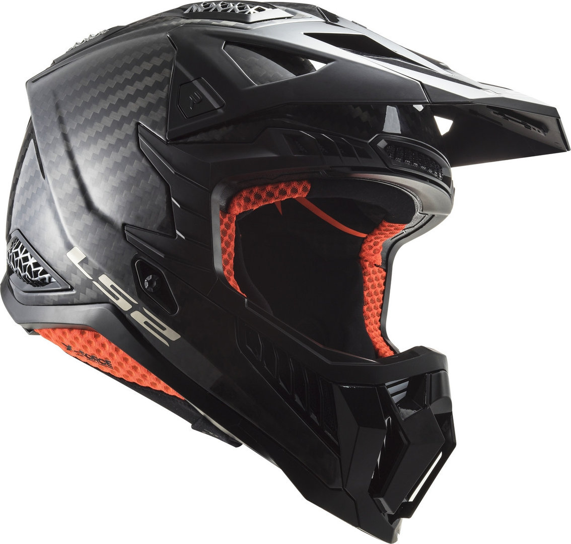 LS2 MX703 X-Force Solid Carbon Capacete de Motocross carbono S (55/56) Figura 6