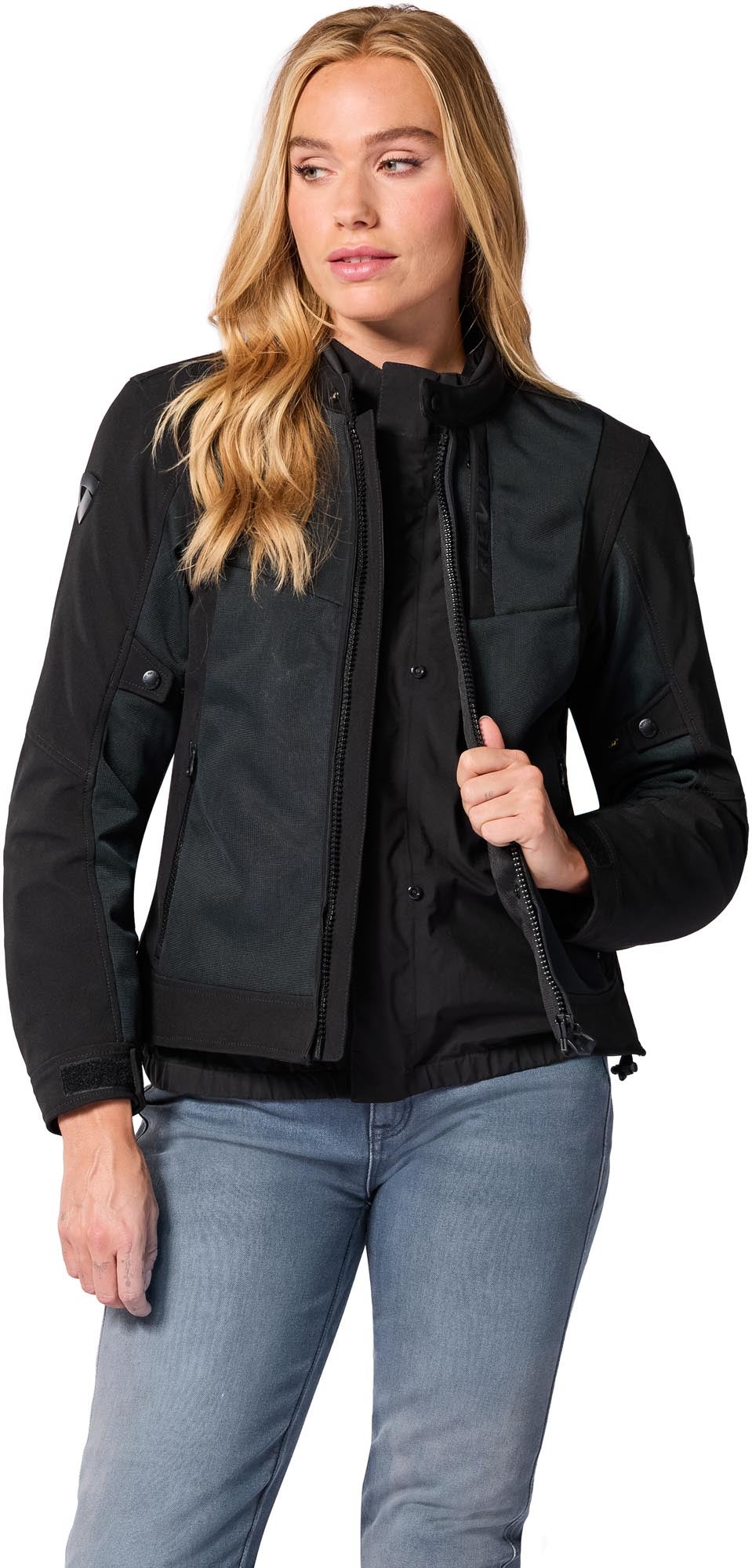 Revit Highcrest H2O waterproof Ladies Motorcycle Textile Jacket black 38 Figure 8
