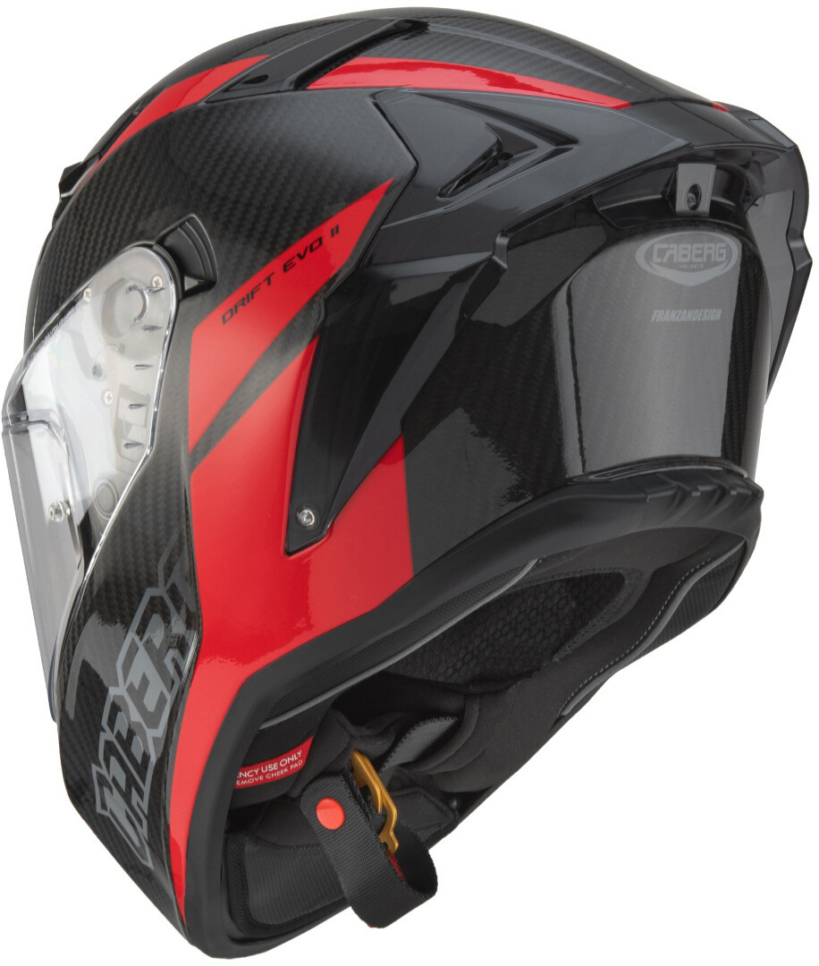 Side view of Caberg Drift Evo II Carbon Nova Helmet
