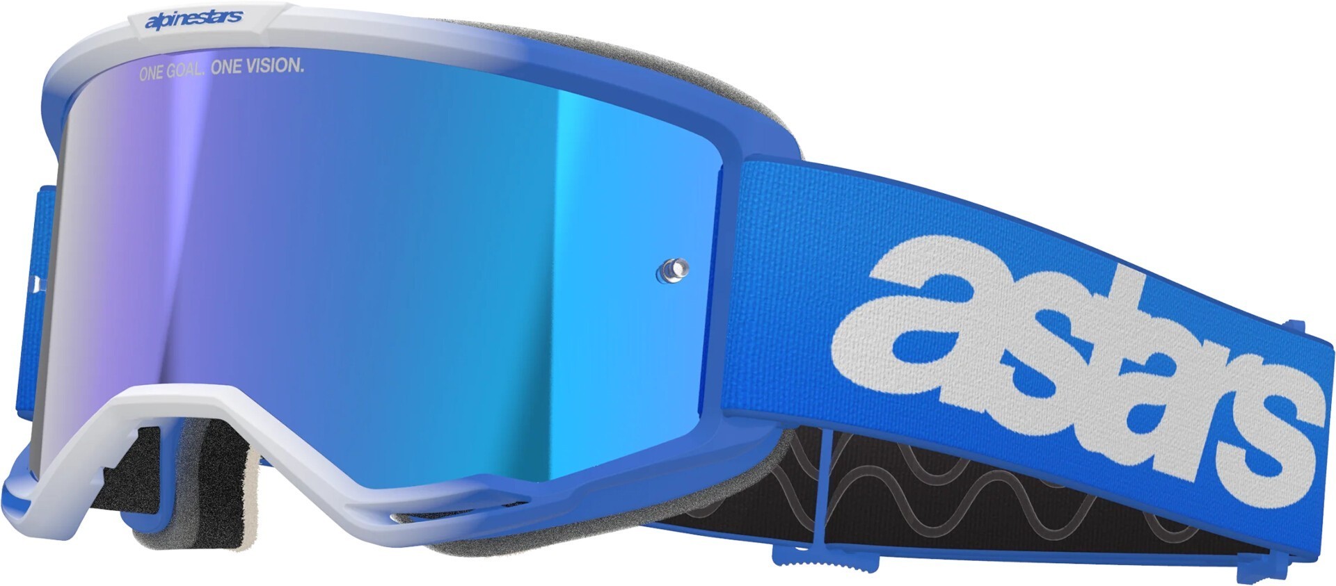 Alpinestars Vision 5 Blaze Mirror Motocross Glasögon blått Figur 1