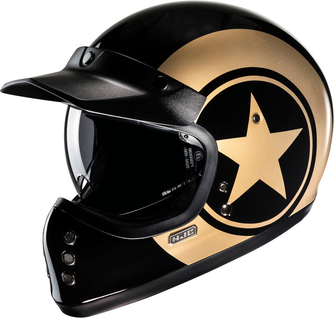 HJC V60 Nyx Hjelm Sort/guld M (57/58) Figur 1