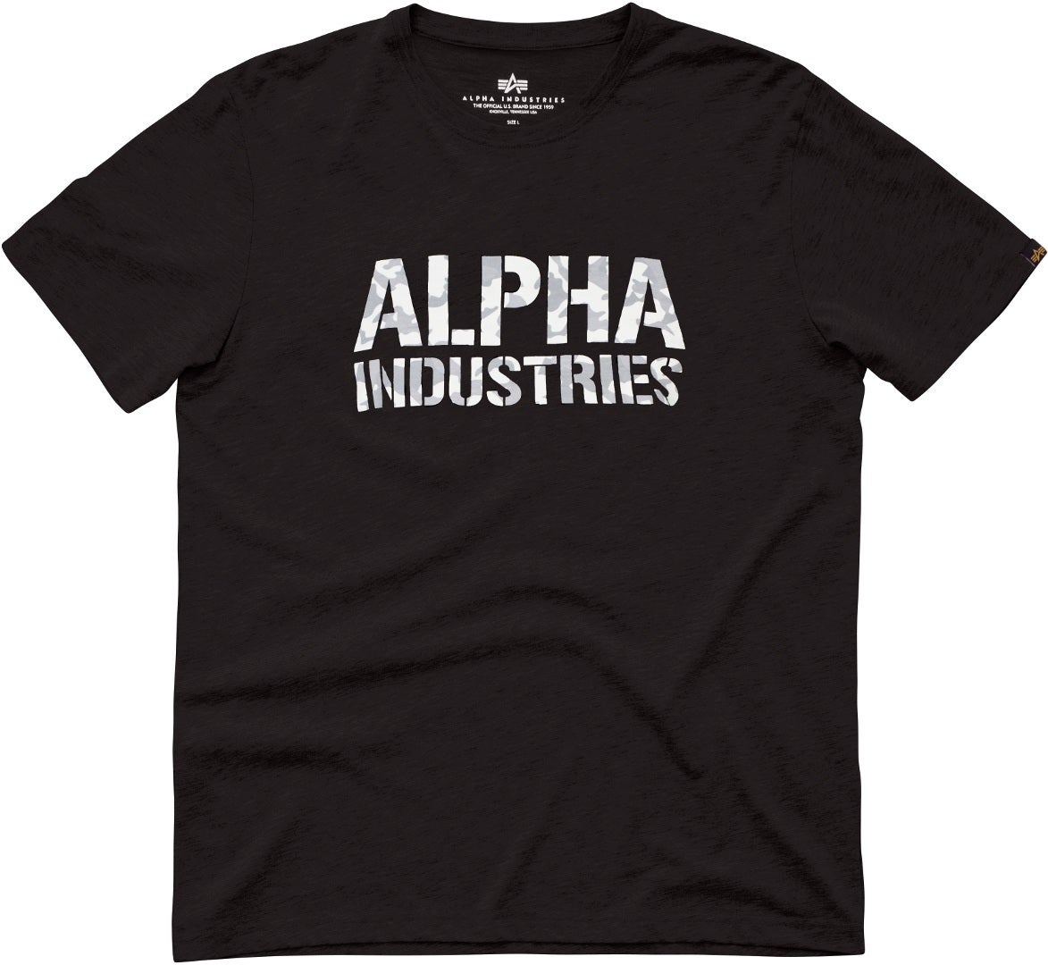 Alpha Industries Camo Print Tričko černobílá M Obrázek 1