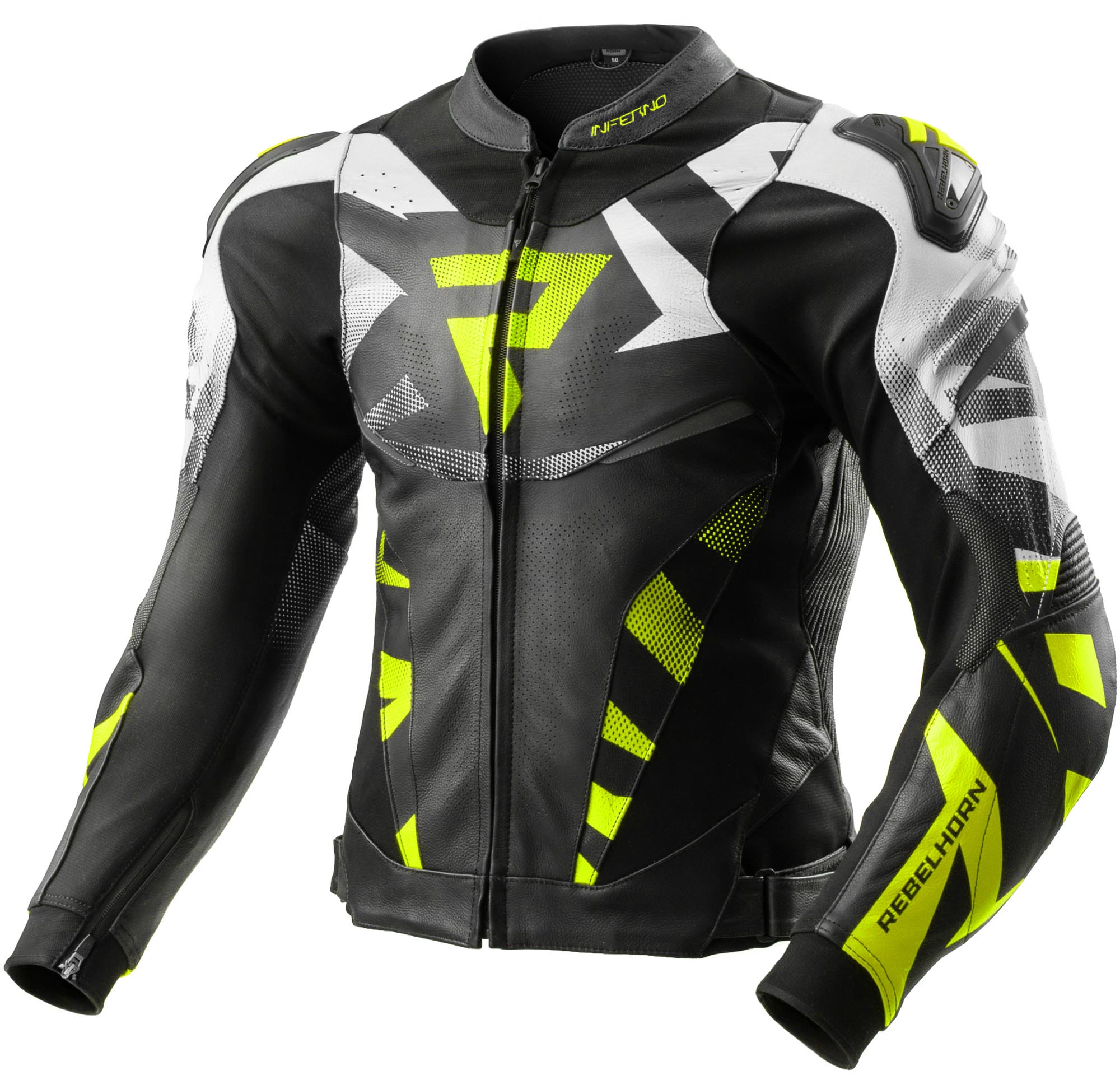 Rebelhorn Inferno Motorcycle Leather Jacket-image-785533618