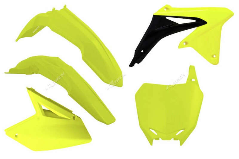 Race Tech Suzuki RM-Z450 fluorescerande gul plastsats Figur 1