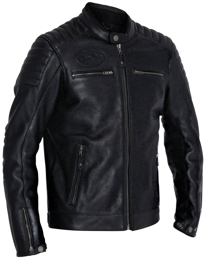 John Doe Dexter Motorrad Lederjacke schwarz M Abbildung 5