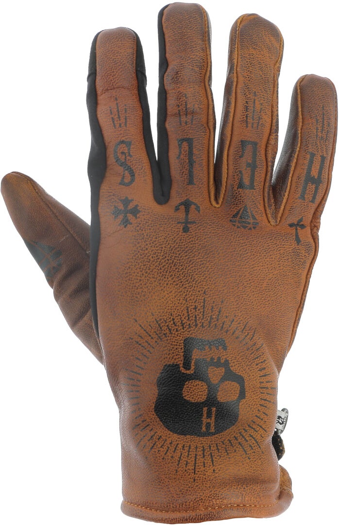 Helstons Kustom Winter Motorradhandschuhe karamell 10 Abbildung 1