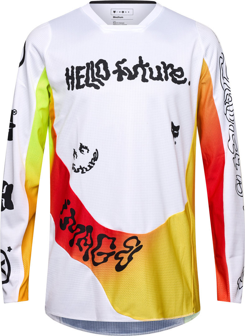 FOX 180 Hello Future Special Edition Motokrosový dres bílá L Obrázek 1