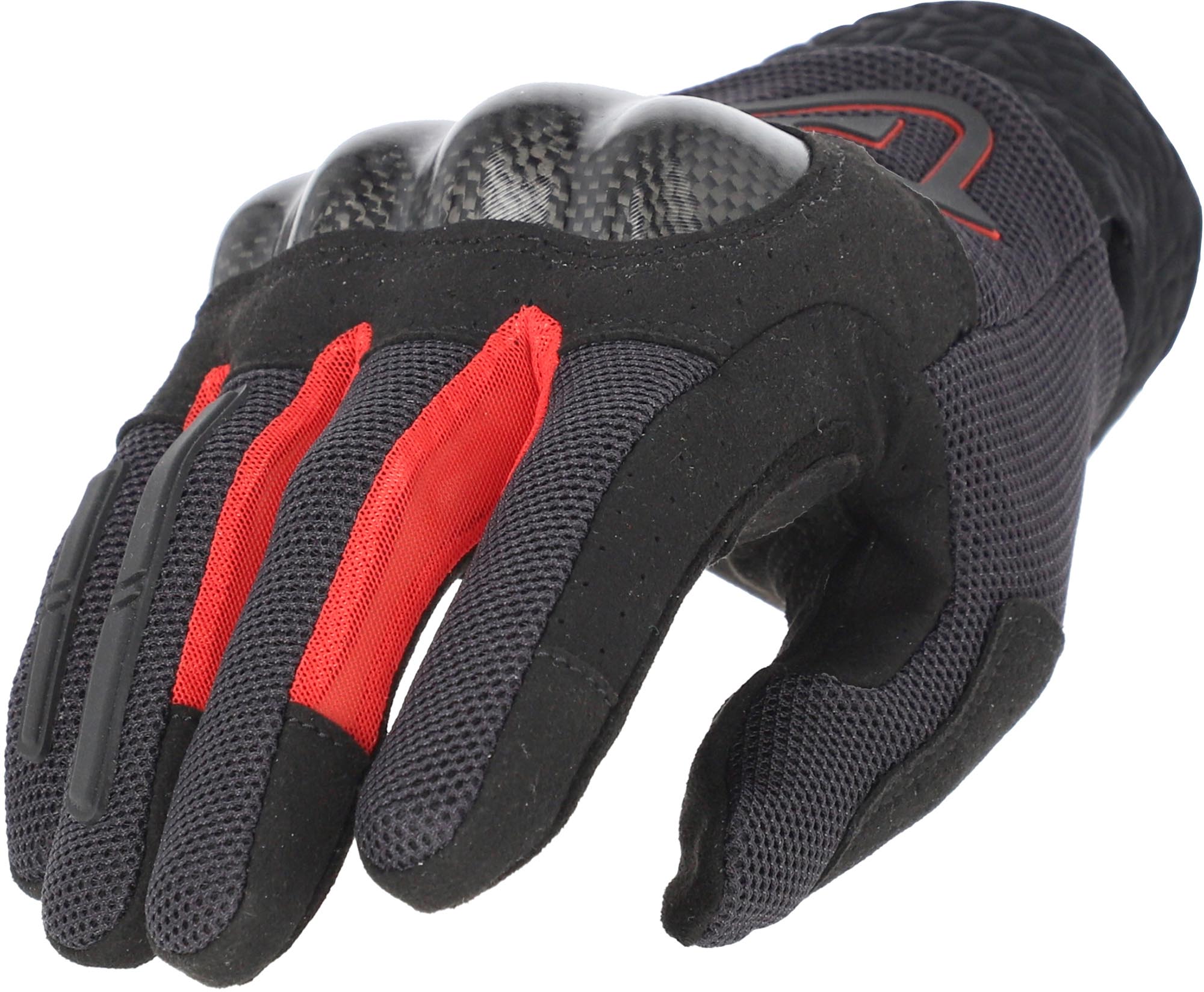 Acerbis Ramsey My Vented Pro Mesh Motorcykelhandsker sort/rød M Figur 1