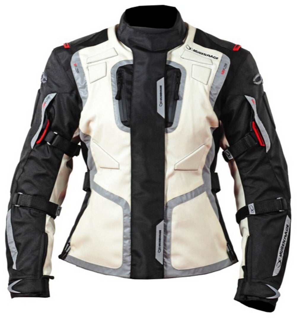 MUGENRACE Diane imperméable dames moto textile veste noir/beige S Figure 1