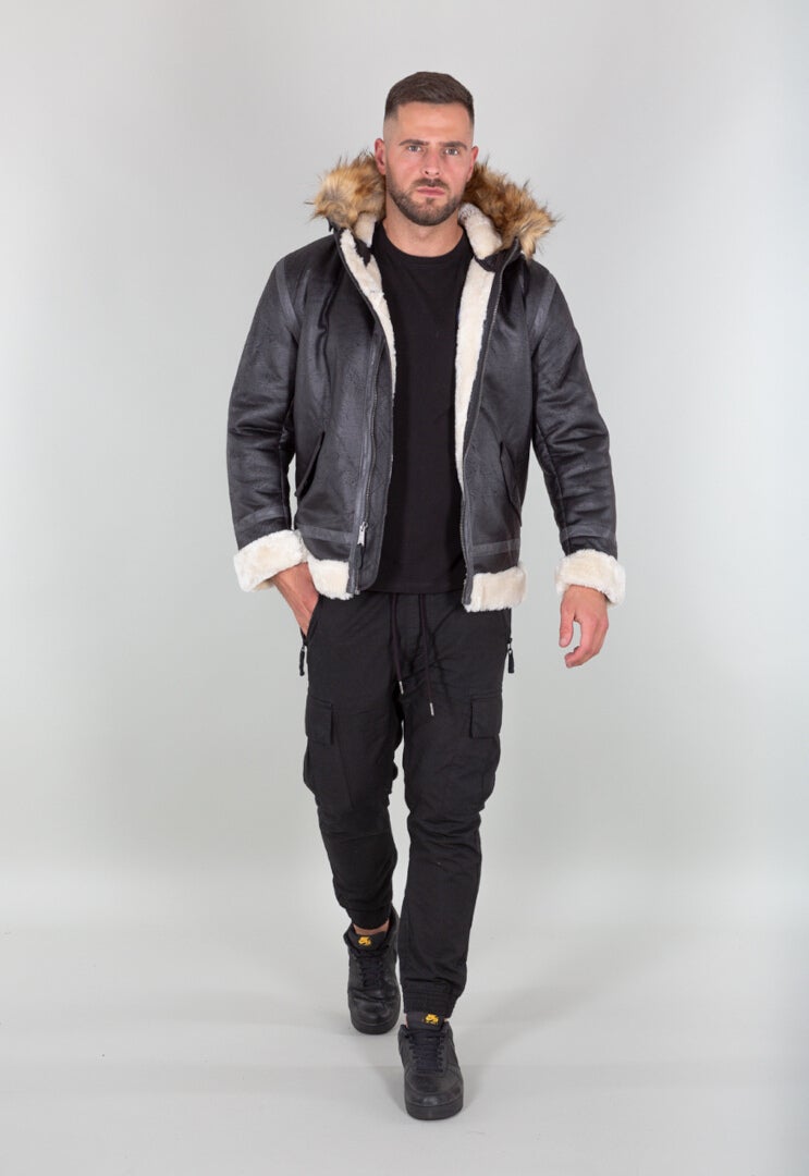 Alpha Industries B3 FL Hooded Giacca nero L Figura 5