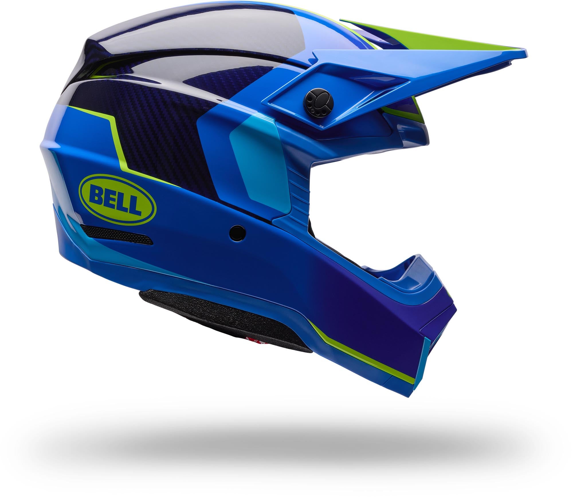 Bell Moto-10 GP Vector Motocross Helm blau L (59/60) Abbildung 2