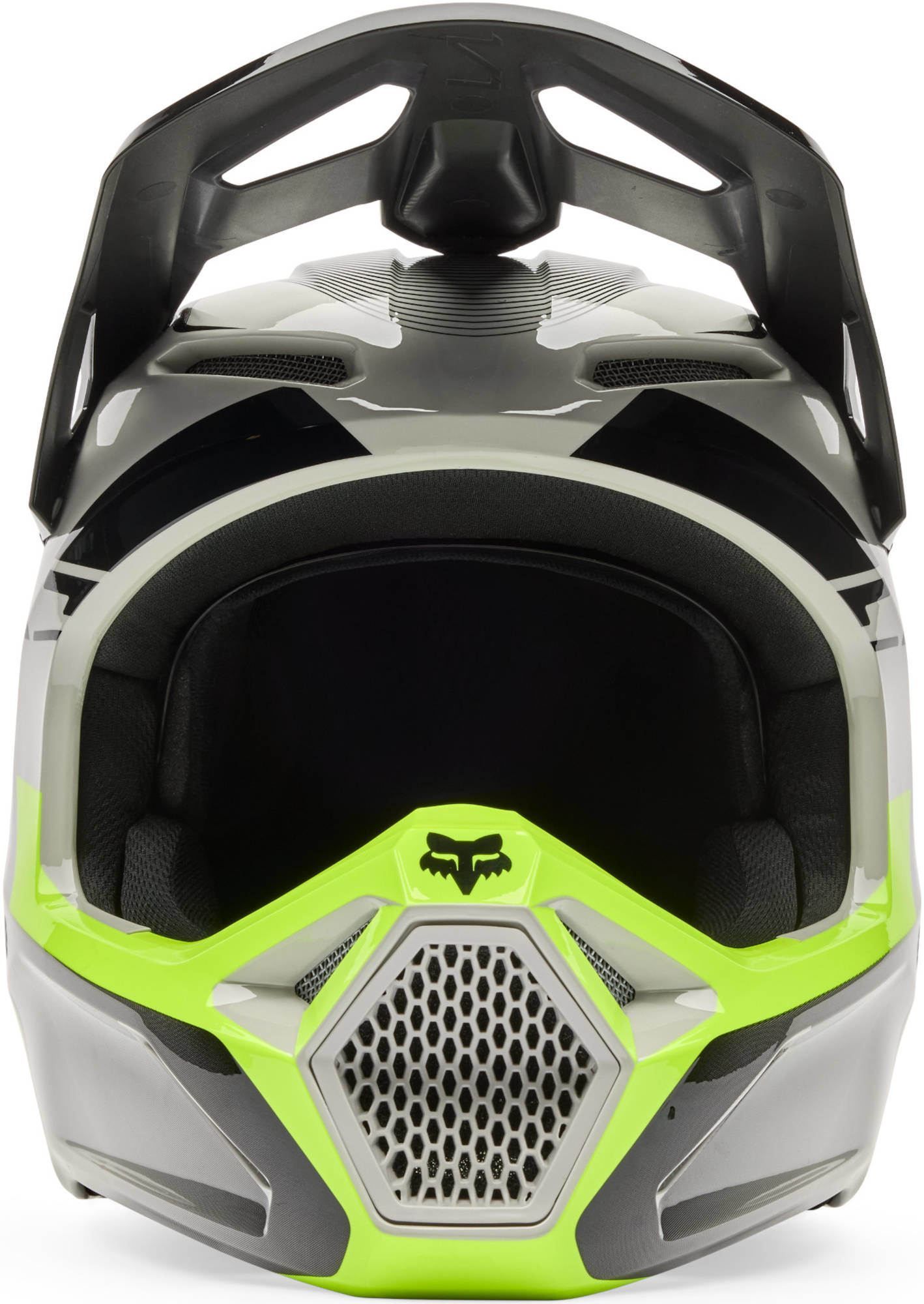 FOX V1 Collect Cască de motocross pentru tineret negru/gri/galben Y/L (52/53) Figura 3