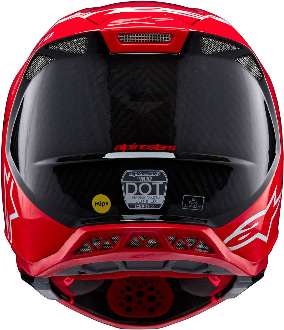 Alpinestars Supertech S-M10 Flood 2024 Motocross Helmet red M (57/58) Figure 3