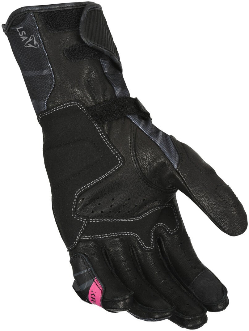 Macna Krown perforerede dame motorcykelhandsker Sort L Figur 2
