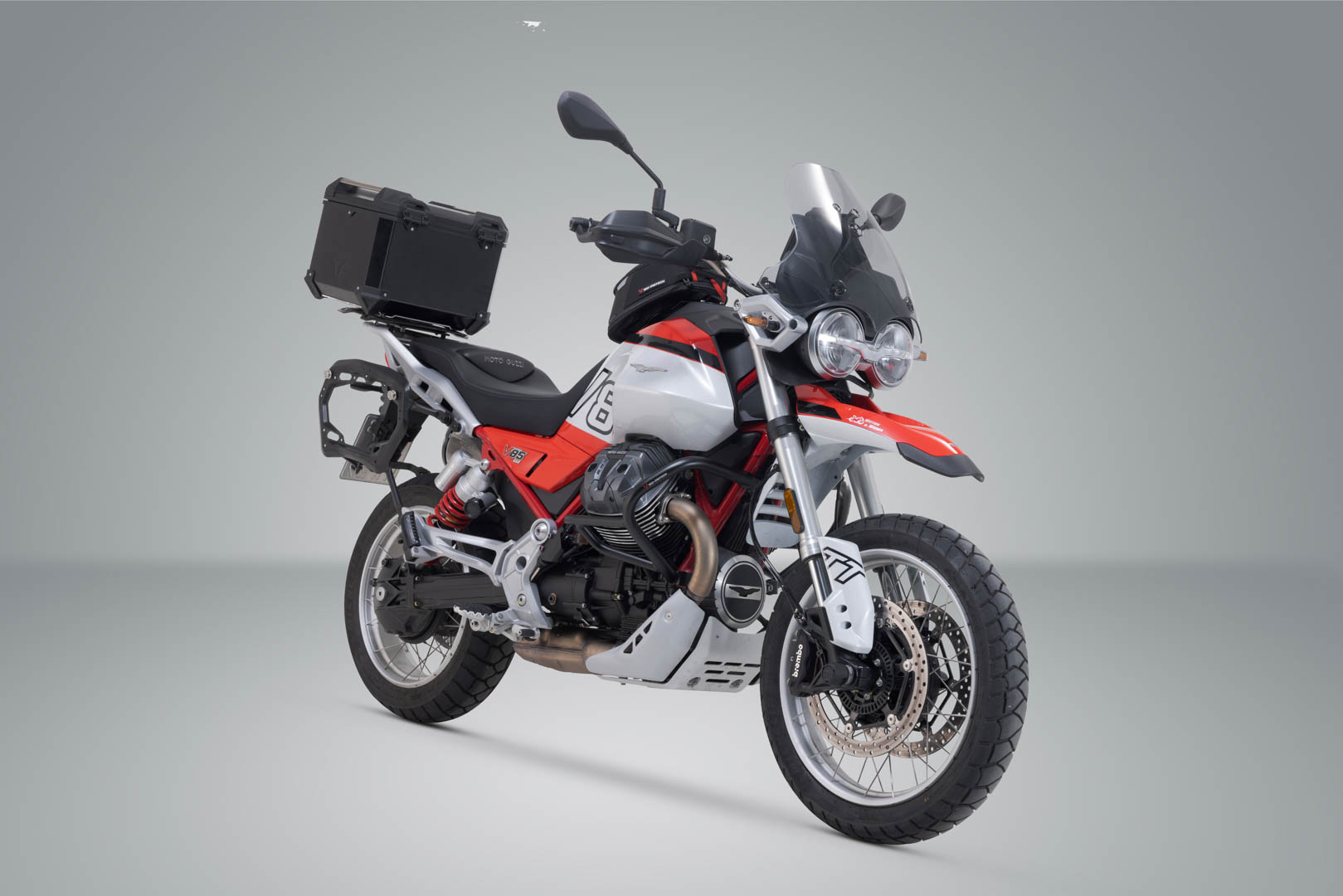 Sistem de top case SW-Motech TRAX ADV - Negru. Moto Guzzi V85 TT (24-). Figura 2