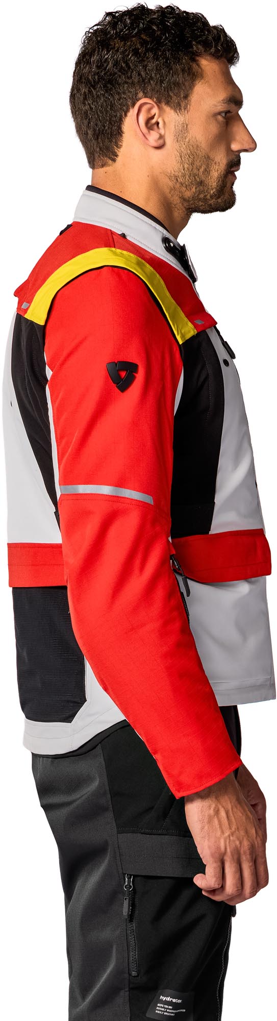 Revit Offtrack 3 H2O wasserdichte Motorrad Textiljacke rot/weiß S Abbildung 9