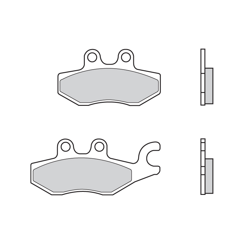 Brembo S.p.A. Bromsbelägg Scooter kolkeramik - 07060CC Figur 1