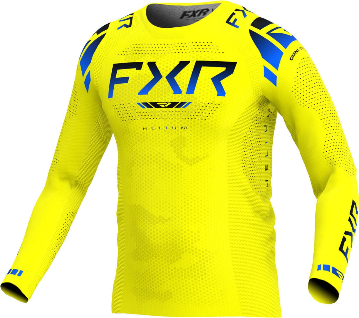 Fxr Men's Yellow/Blue Helium 2025 Motocross Jersey