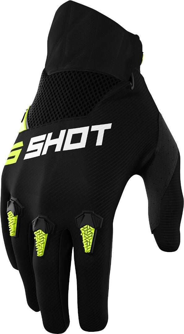 Shot Devo Motocross handsker sort/gul 12 Figur 1