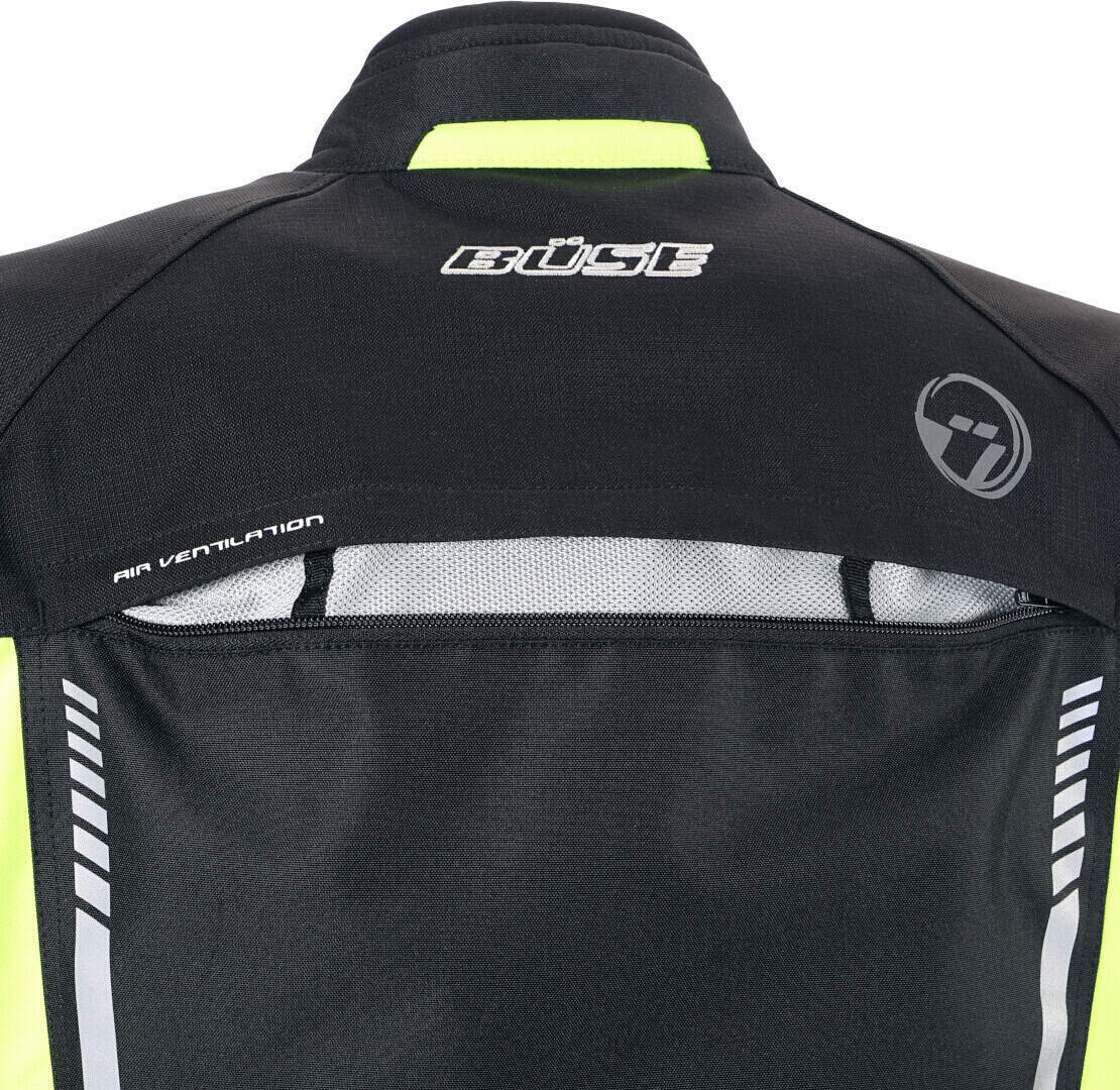 Büse Torino II Motorcycle Textile Jacket black/neon-yellow S Figure 3