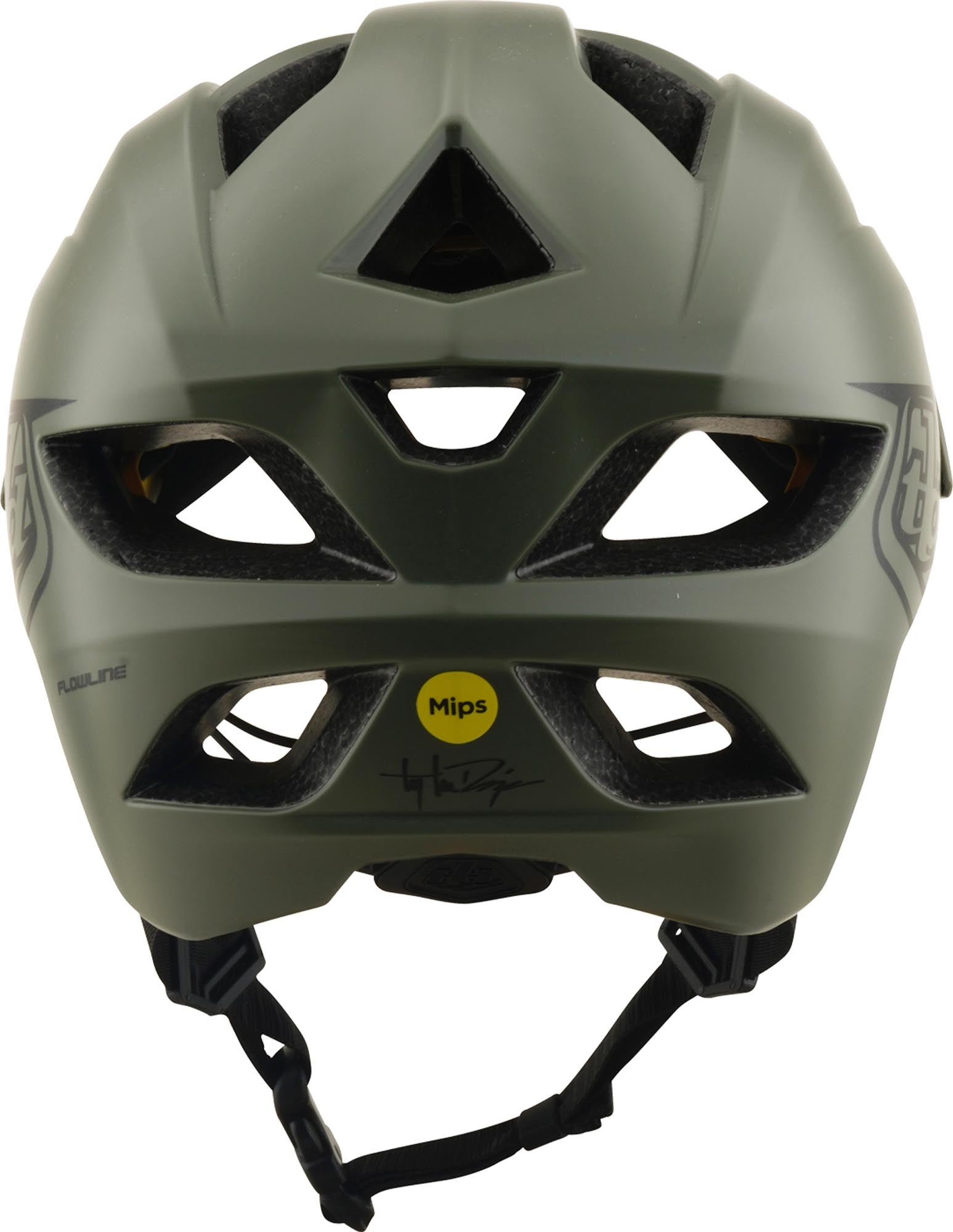 Troy Lee Designs Mips Flowline Point Casco per biciclette giovanili verde opaco 48-53 cm Figura 5