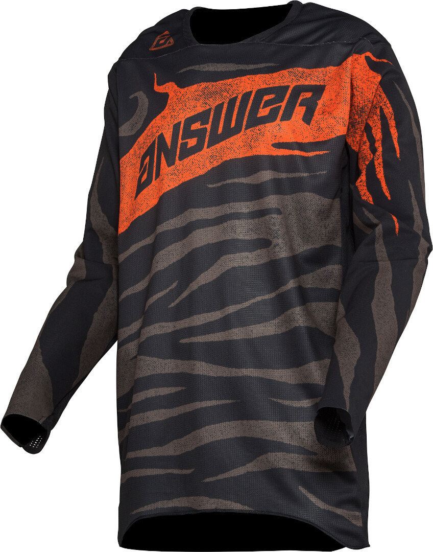 Answer Elite OPS Motocross Jersey musta/harmaa/oranssi L Kuva 1