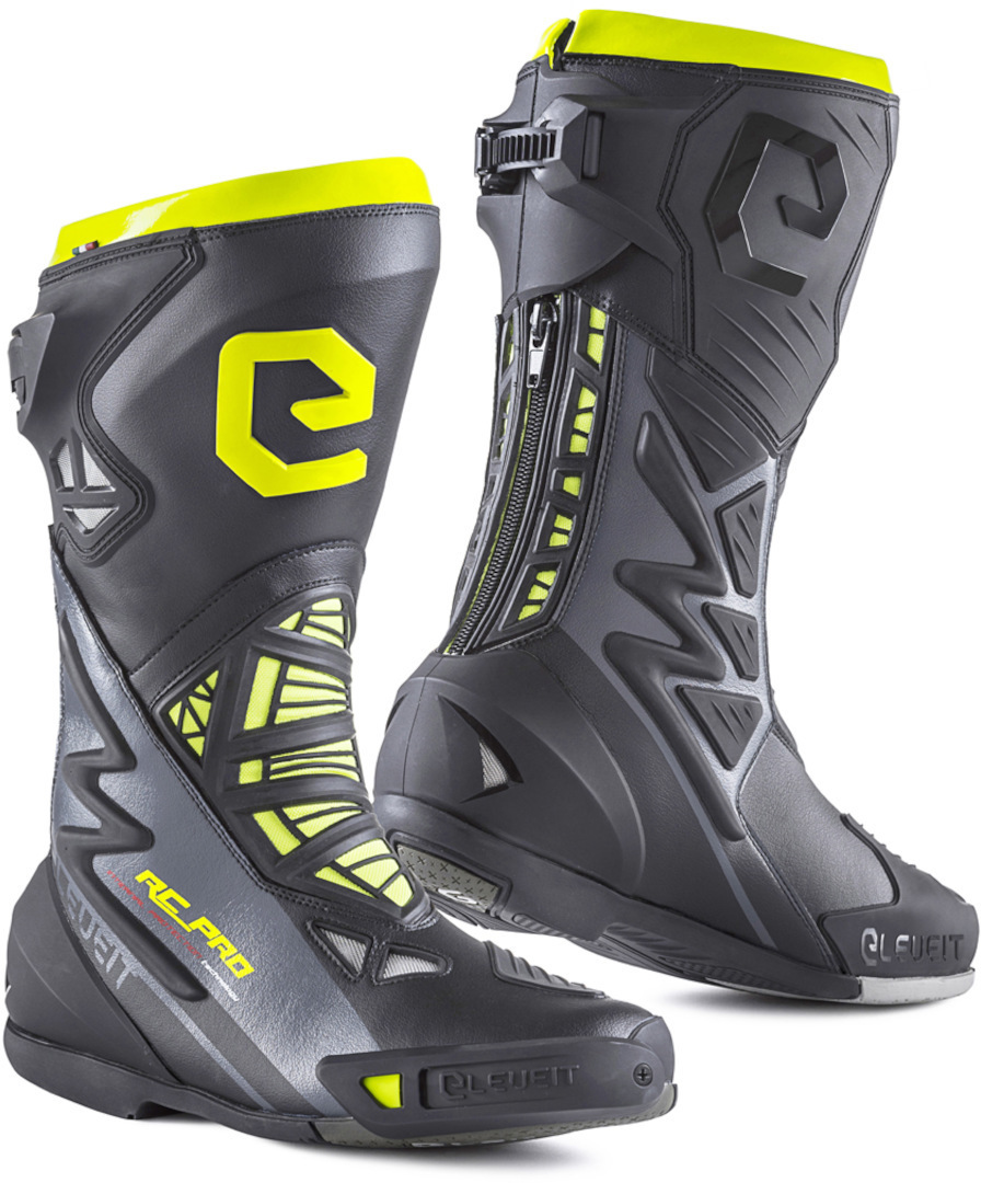 Eleveit RC Pro Motorradstiefel schwarz/gelb 48 Abbildung 1
