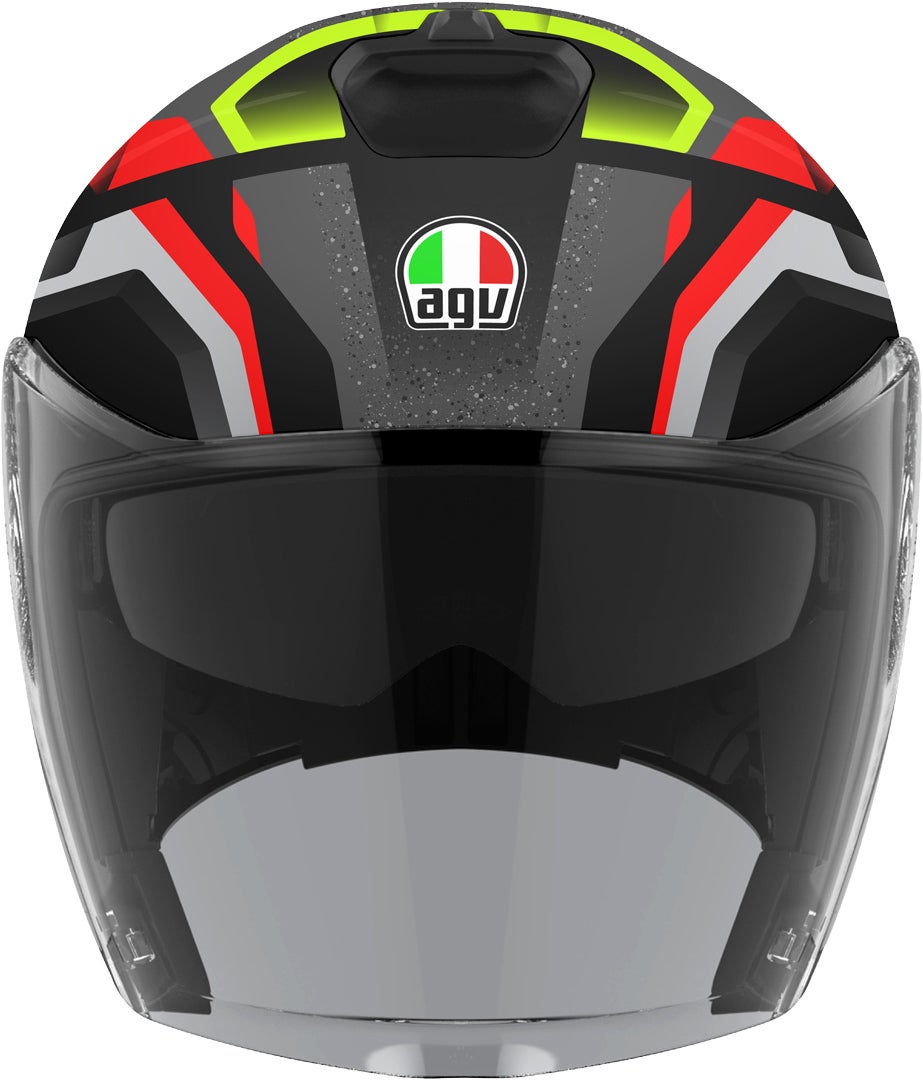 AGV Irides Zurigo Jethelm schwarz/rot/gelb M (57/58) Abbildung 1