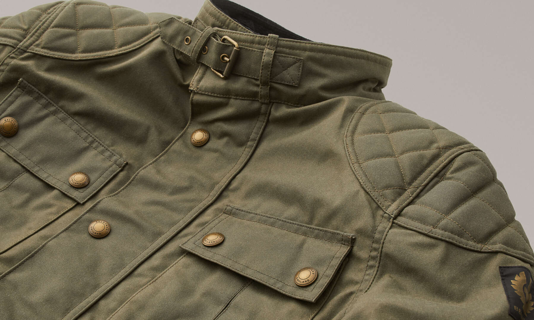 Belstaff Brooklands Motorycle Wax Jacket olive M Figure 5