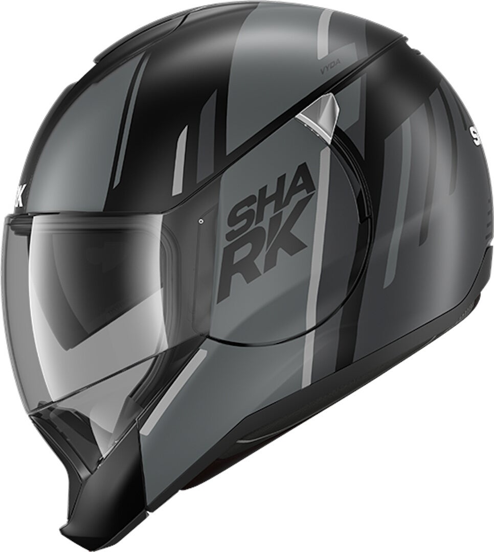 Shark Evojet Vyda Mat Klapphelm schwarz/grau L (59/60) Abbildung 3