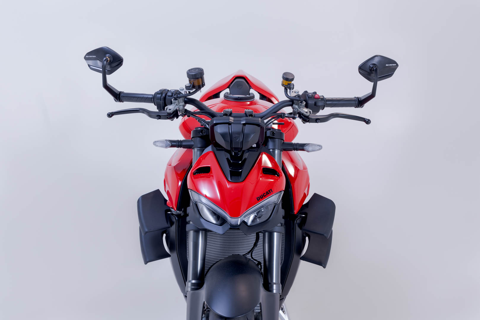 SW-Motech Bar ändspeglar - Streetfighter V4/S (22-), Svart-/Vitpilen 801. Figur 2