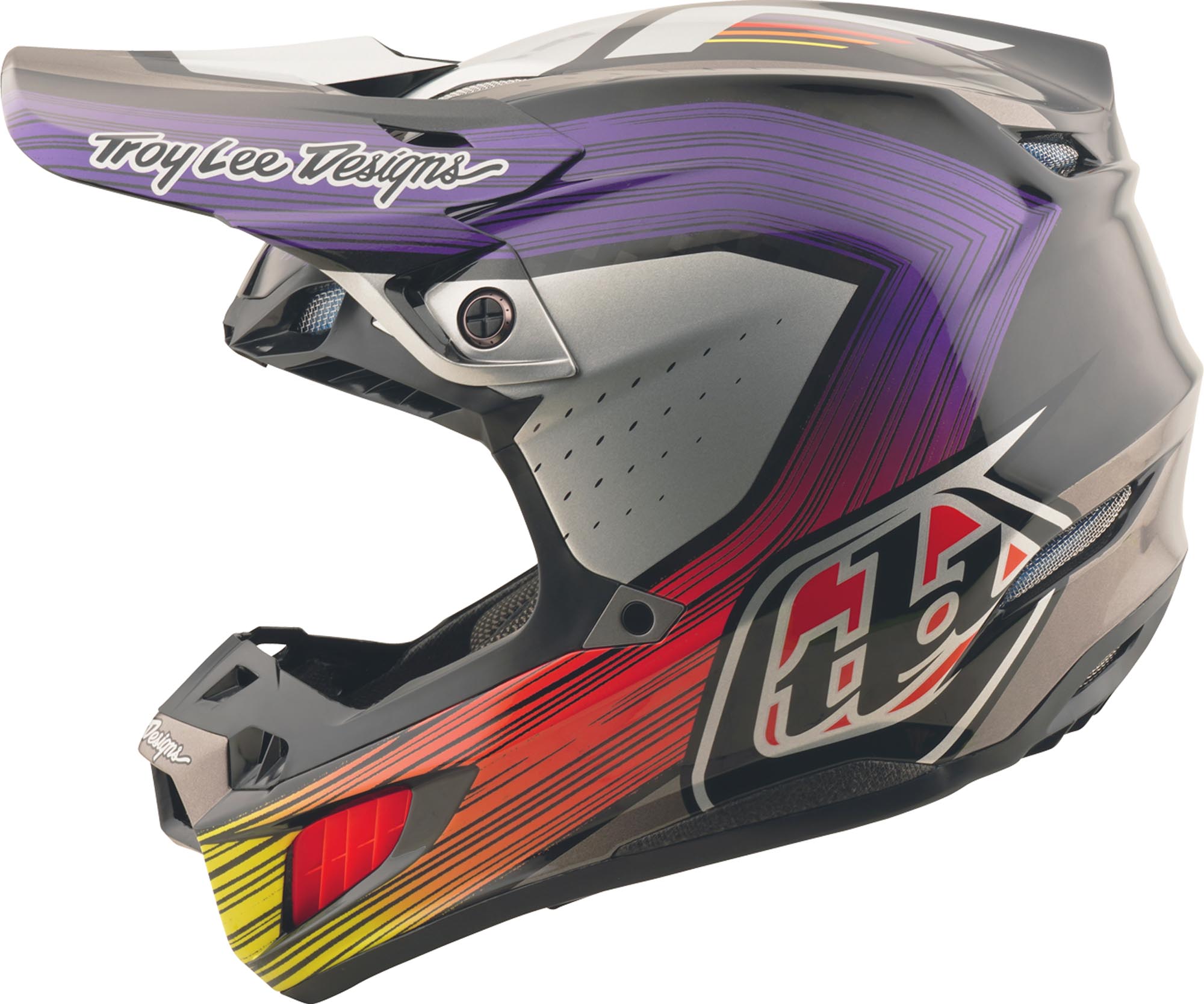 Troy Lee Designs SE5 Carbon Stripes MIPS Casco da motocross M Figura 2