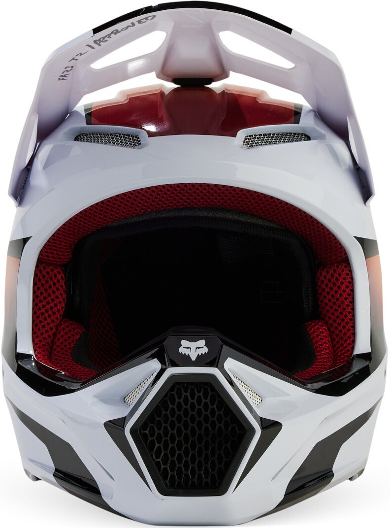 FOX V1 Flora MIPS Casque de motocross Blanc/Noir/Orange S (55/56) Figure 8