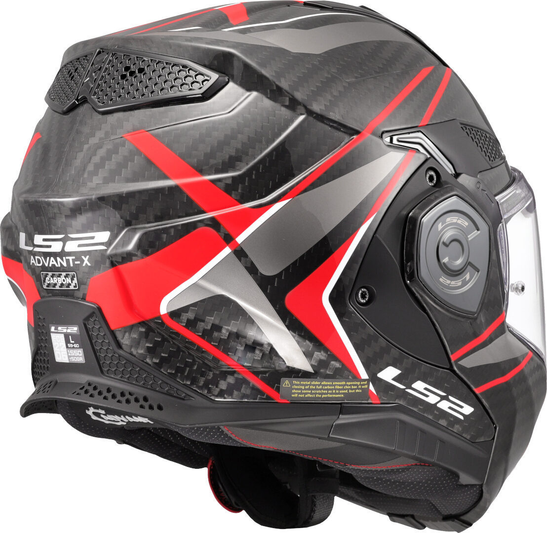 LS2 FF901 Advant X Carbon Future II Helm Rood S (55/56) Figuur 5