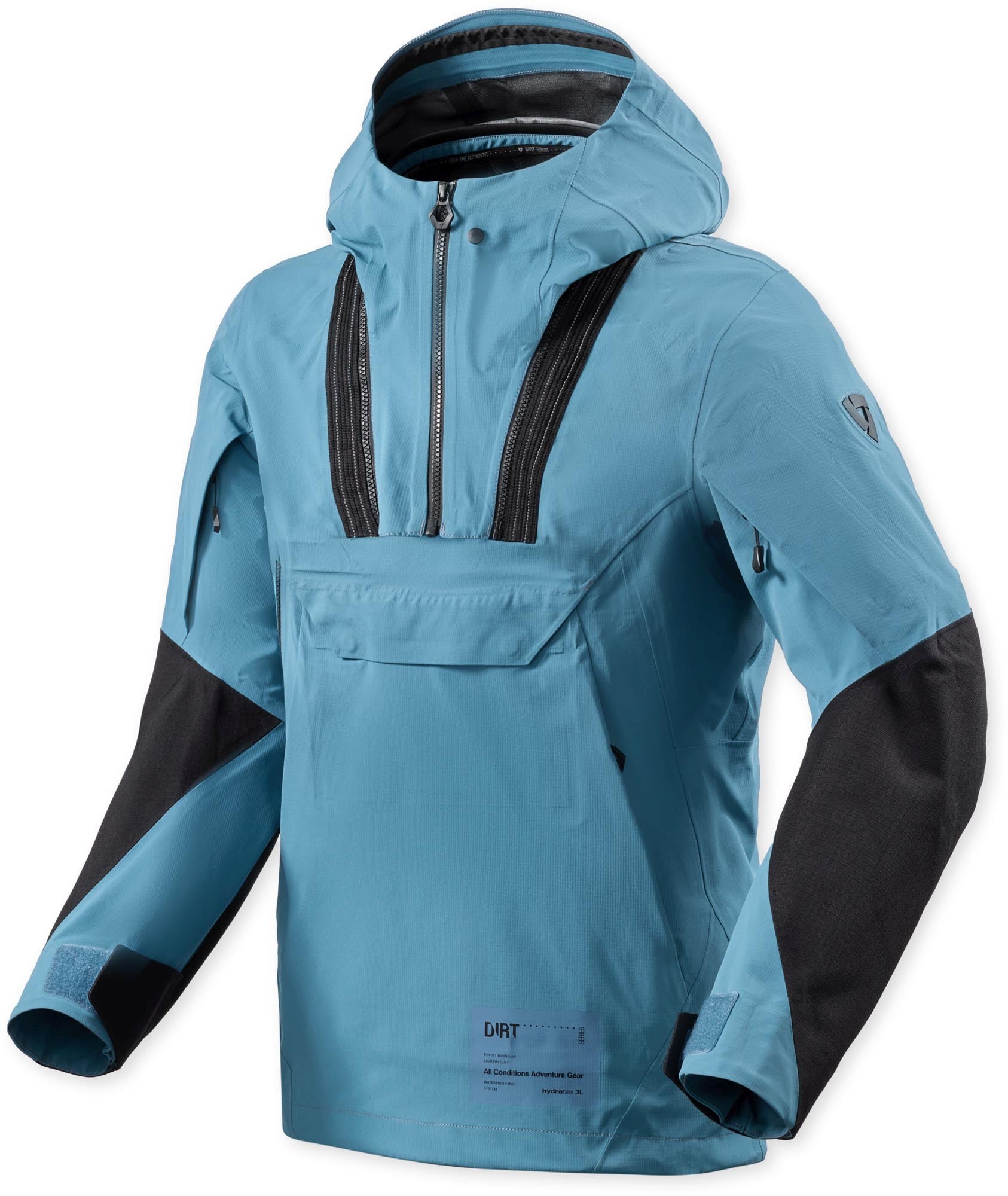 Revit Smock Blackwater 3 H2O giacca a vento impermeabile per moto blu/nero S Figura 1