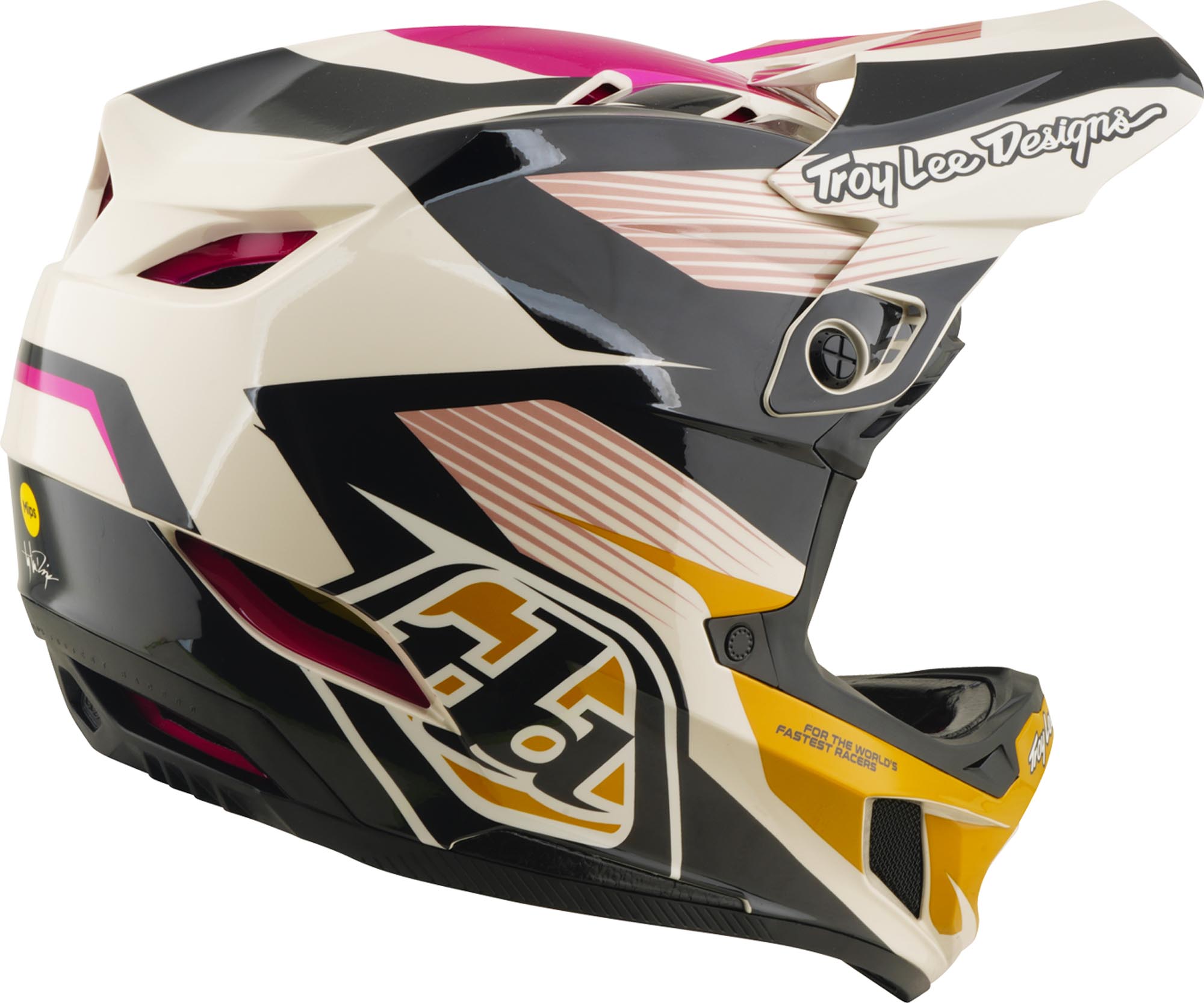 Troy Lee Designs D4 Polyacrylite MIPS Turbo Acid Casque de descente M (57/58) Figure 4