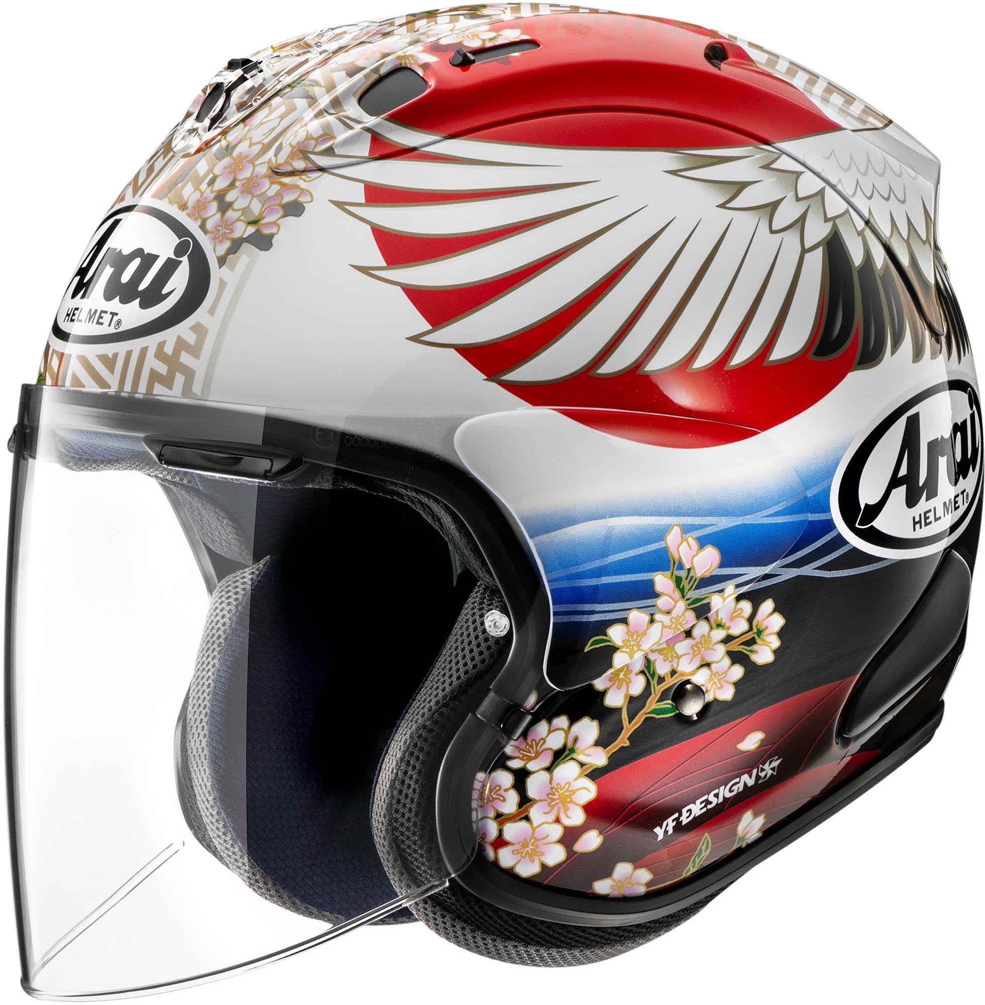 Arai SZ-R Evo Tsubasa Replica Elmo Aberto Artigo principal Figura 1