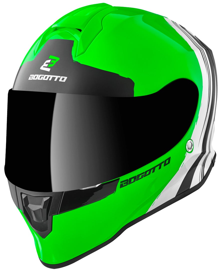 Bogotto V151 Wild-Ride Casco Verde/Nero/Bianco M Figura 1
