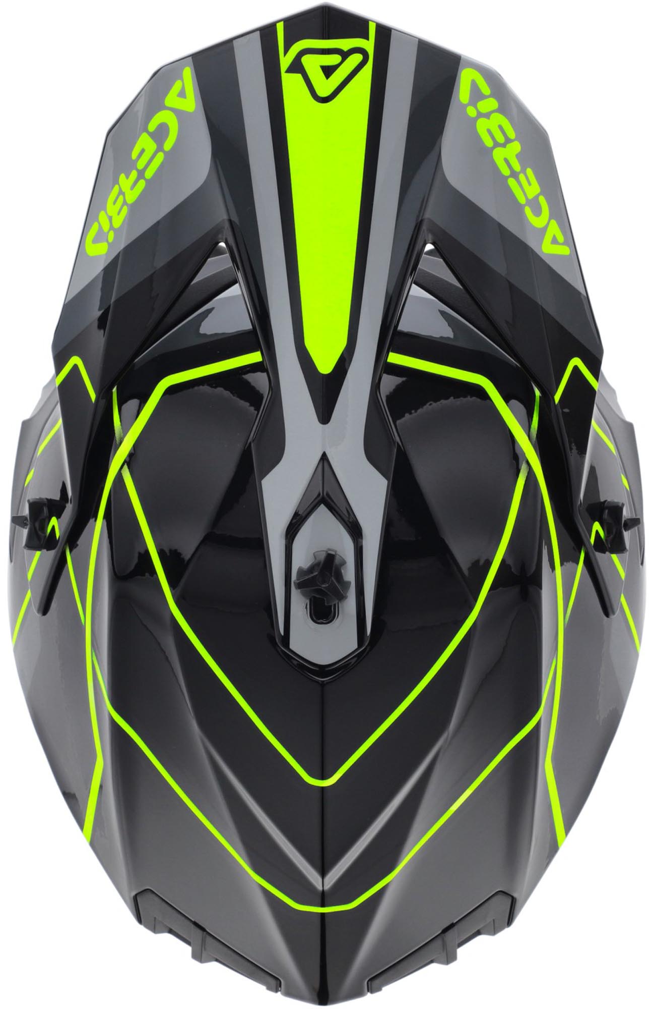 Acerbis Linear 2026 Motocrosshjelm sort/grå/fluo-gul S (55/56) Figur 6