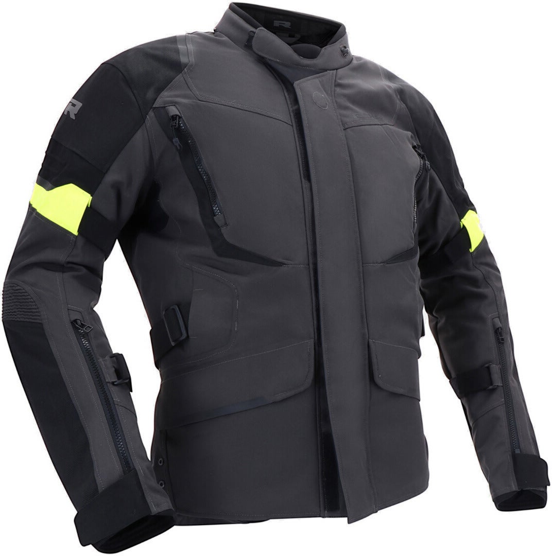 Richa Cyclone 2 Gore-Tex waterproof Motorcycle Textile Jacket dark grey/black/yellow XXL Figure 1
